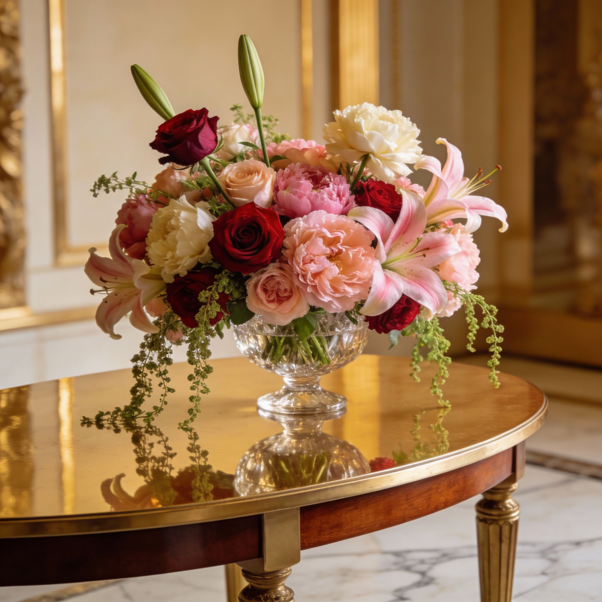 Floral arrangement for the interior